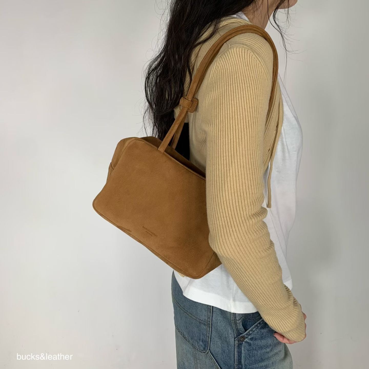 B188 SuedeBlock Bag (麂皮/大size)