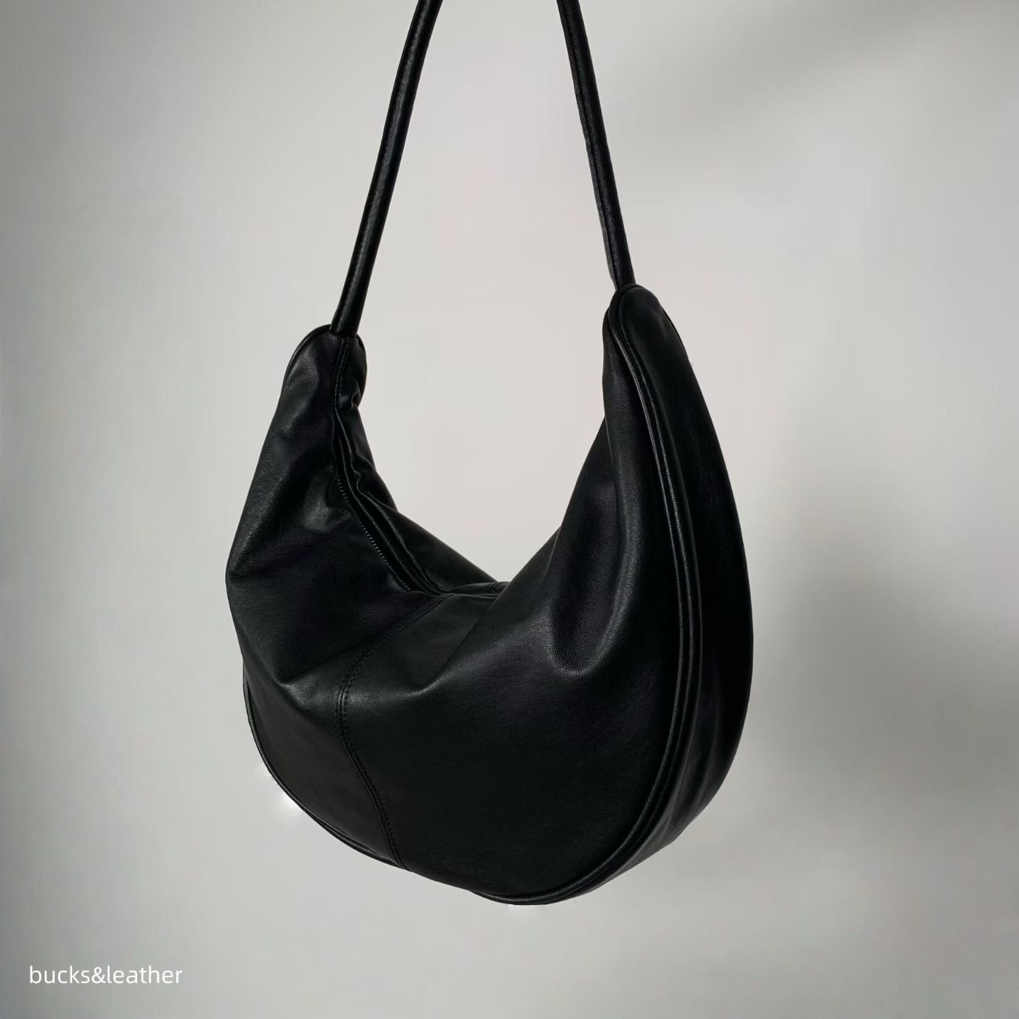 B196S 弦月袋 Curved Hobo Bag (羊皮/麂皮)(細)