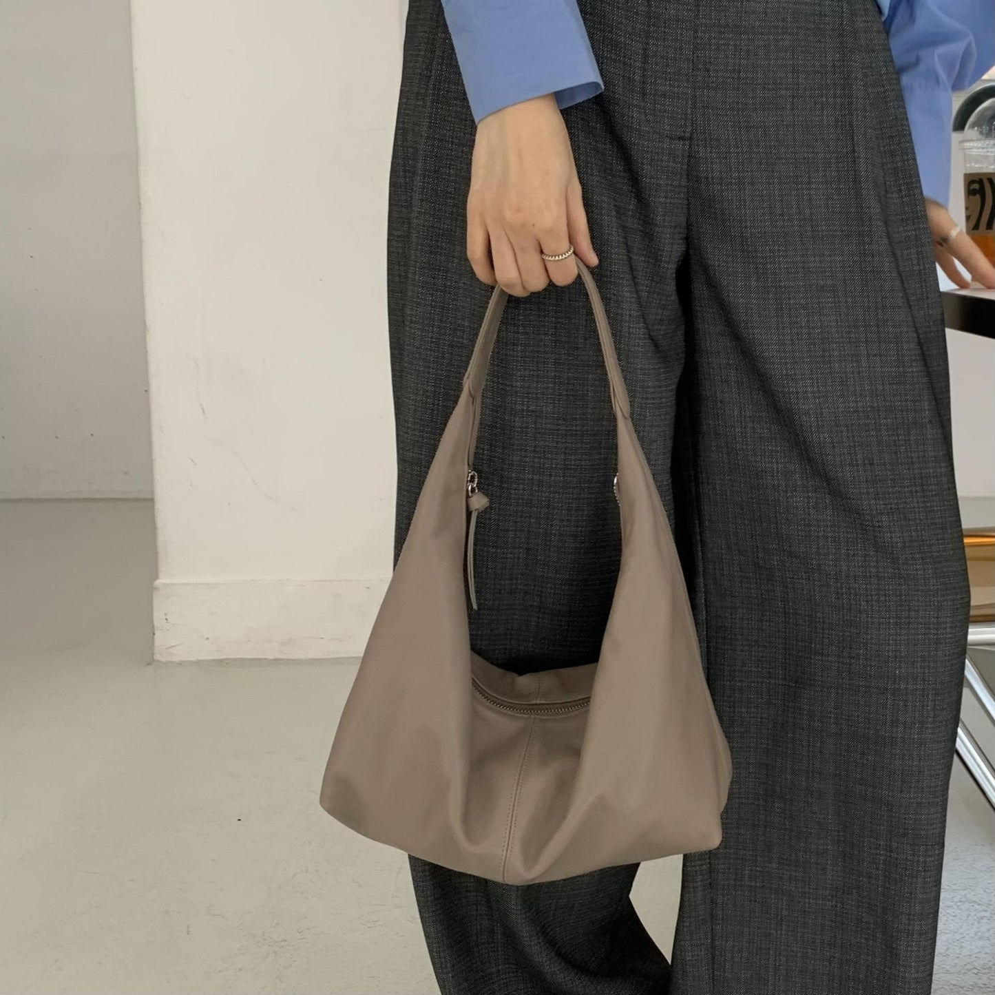 B130M 軟熟羊皮 Hobo Bag(M)