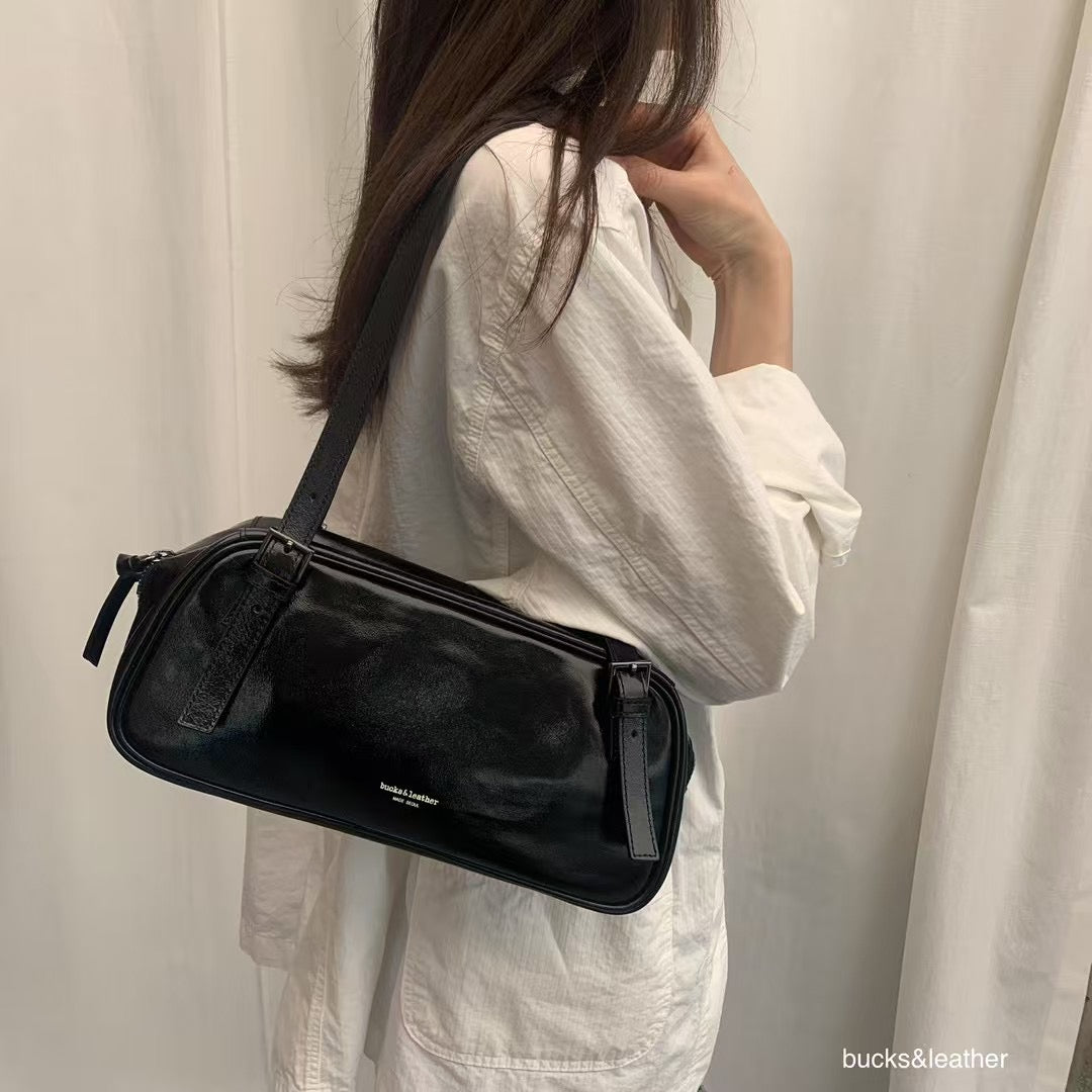 B170 牛皮亮面枕頭袋