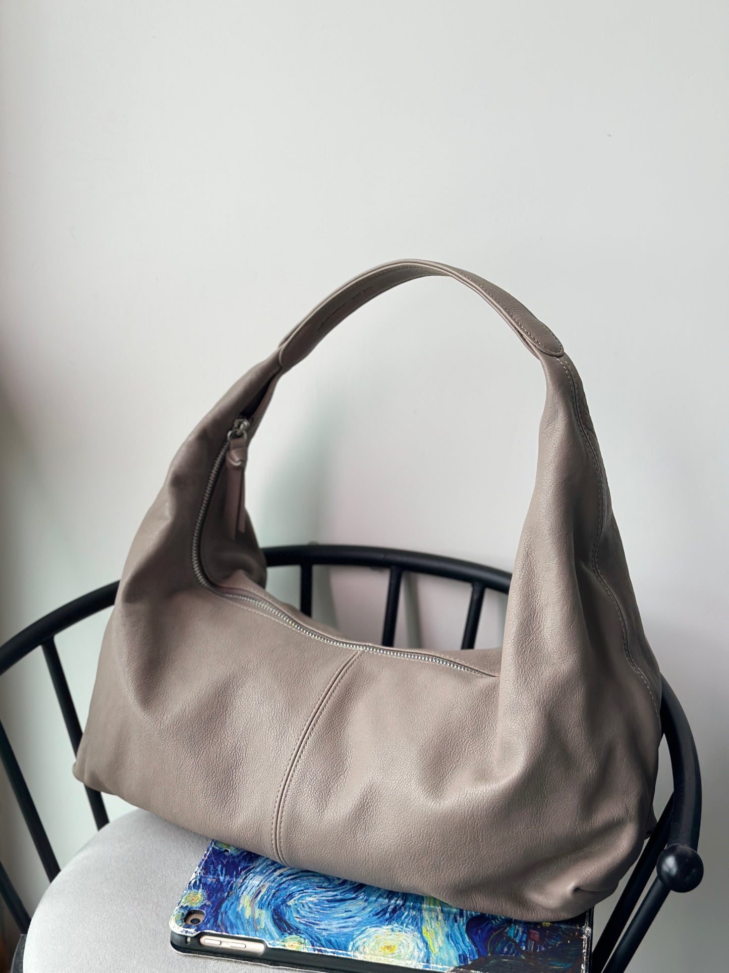 B102 Sheepskin Lazy Style Hobo Bag (Large)