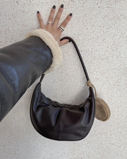 B196S 弦月袋 Curved Hobo Bag (羊皮/麂皮)(細)