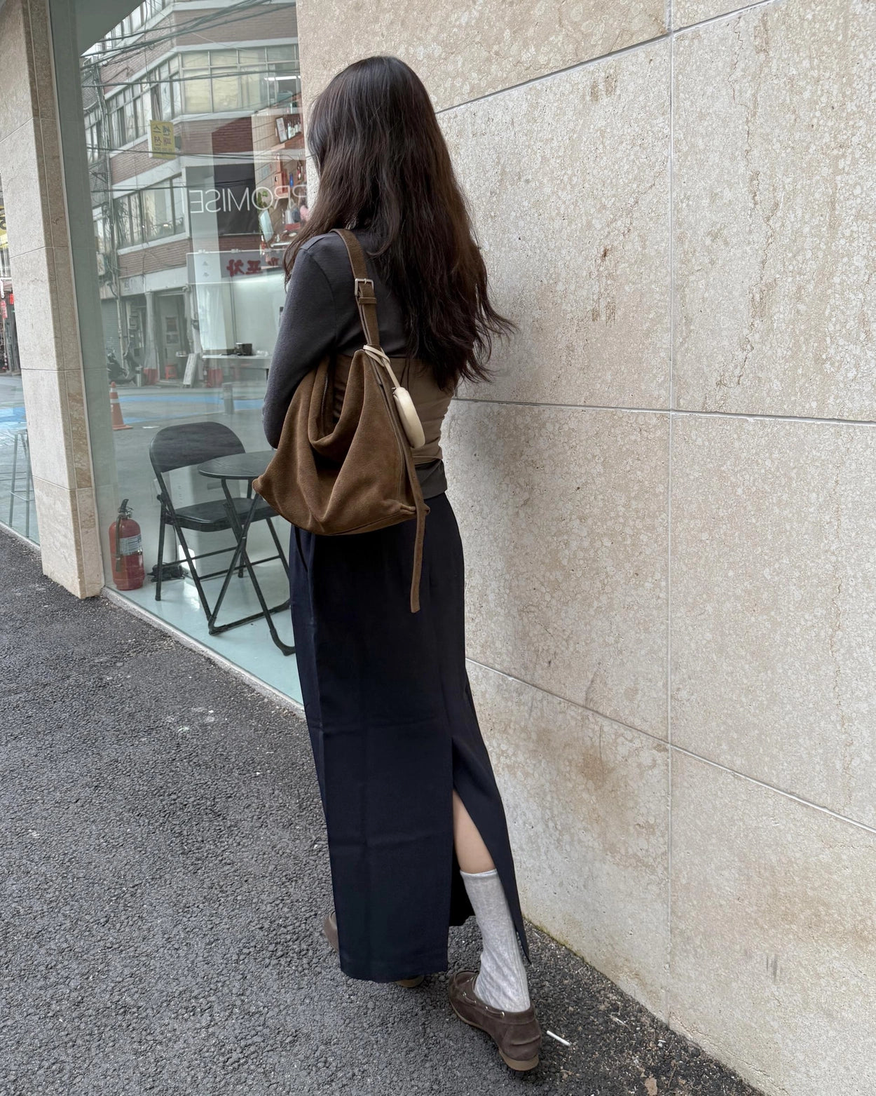 B197 復古文青麂皮袋