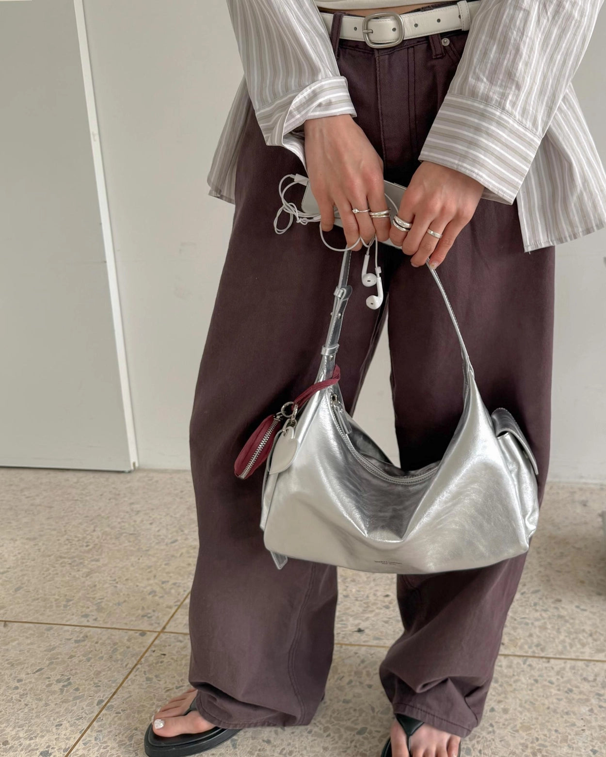 B212 牛皮亮面| Double Pocket