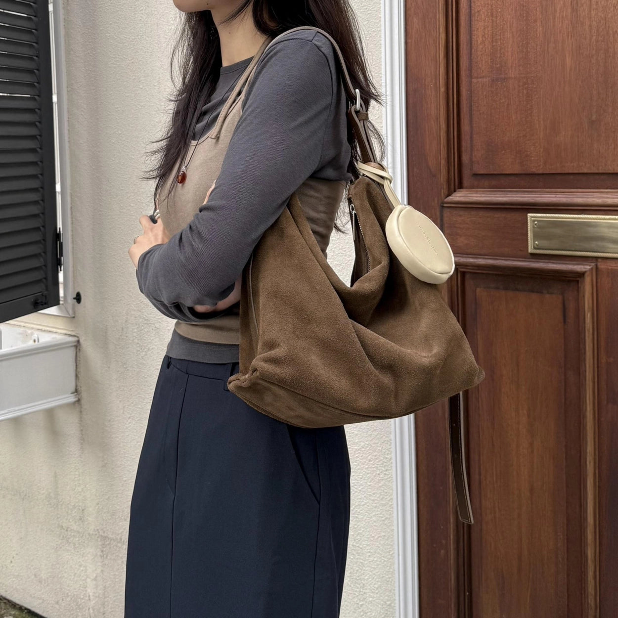 B197 復古文青麂皮袋