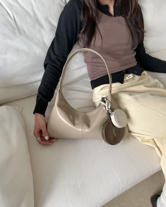 B206S bucks&leather ｜Monet Bag/亮面牛皮（小）