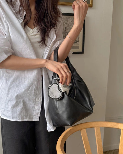 B218 亮面牛皮｜Daily Hobo Bag