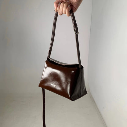 B207S bucks&leather ｜Bread Bag/亮面牛皮（S）