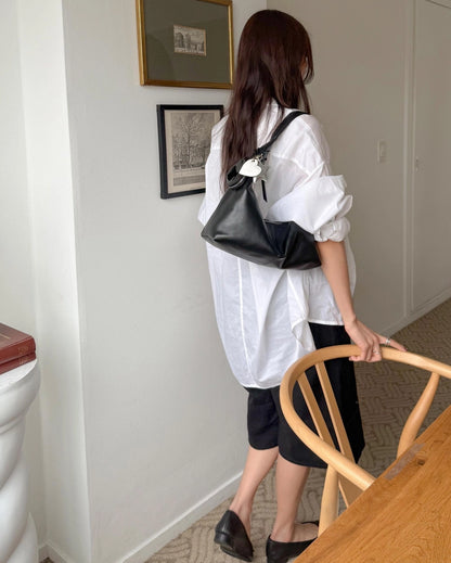 B218 亮面牛皮｜Daily Hobo Bag