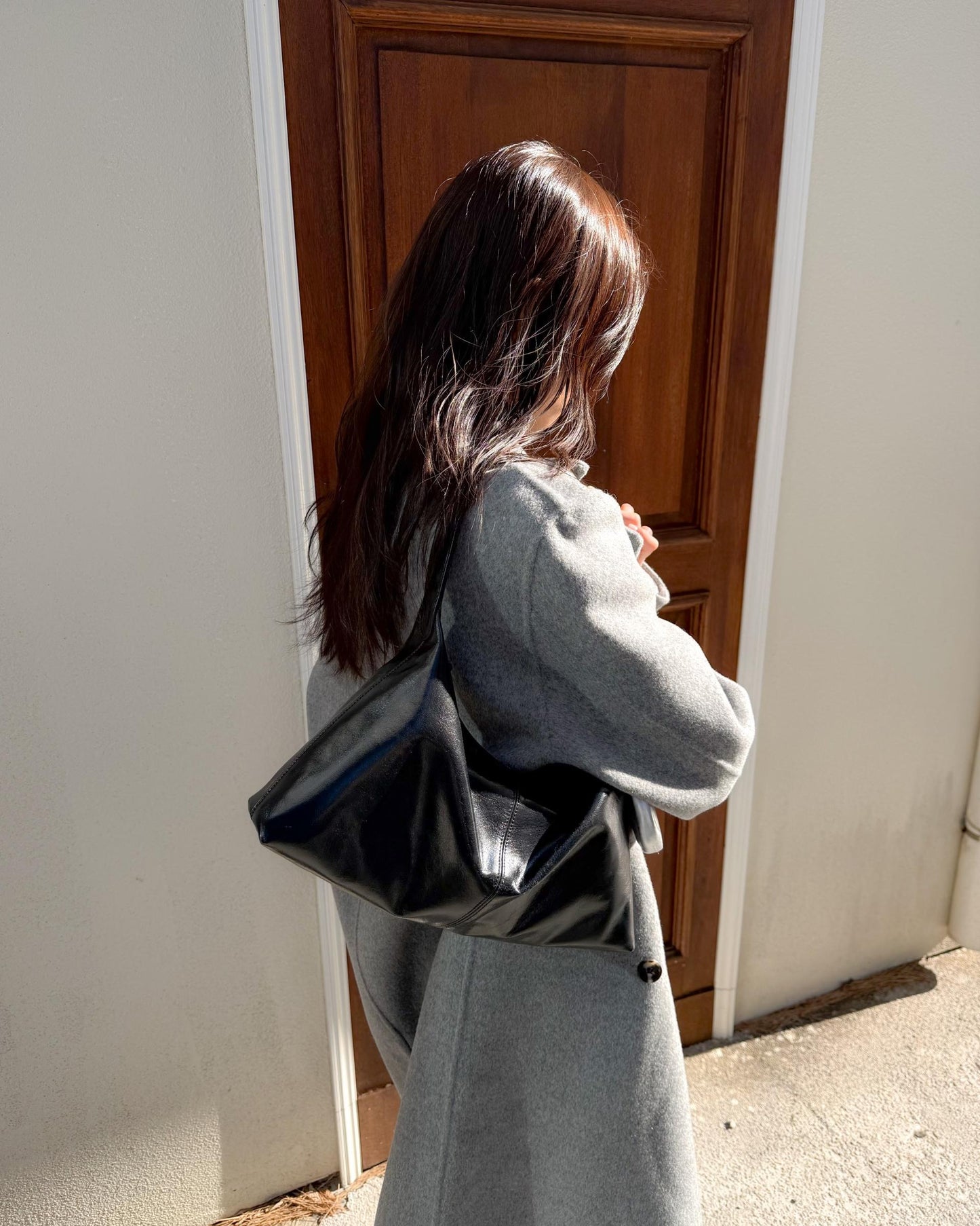 B206S bucks&leather ｜Monet Bag/亮面牛皮（小）