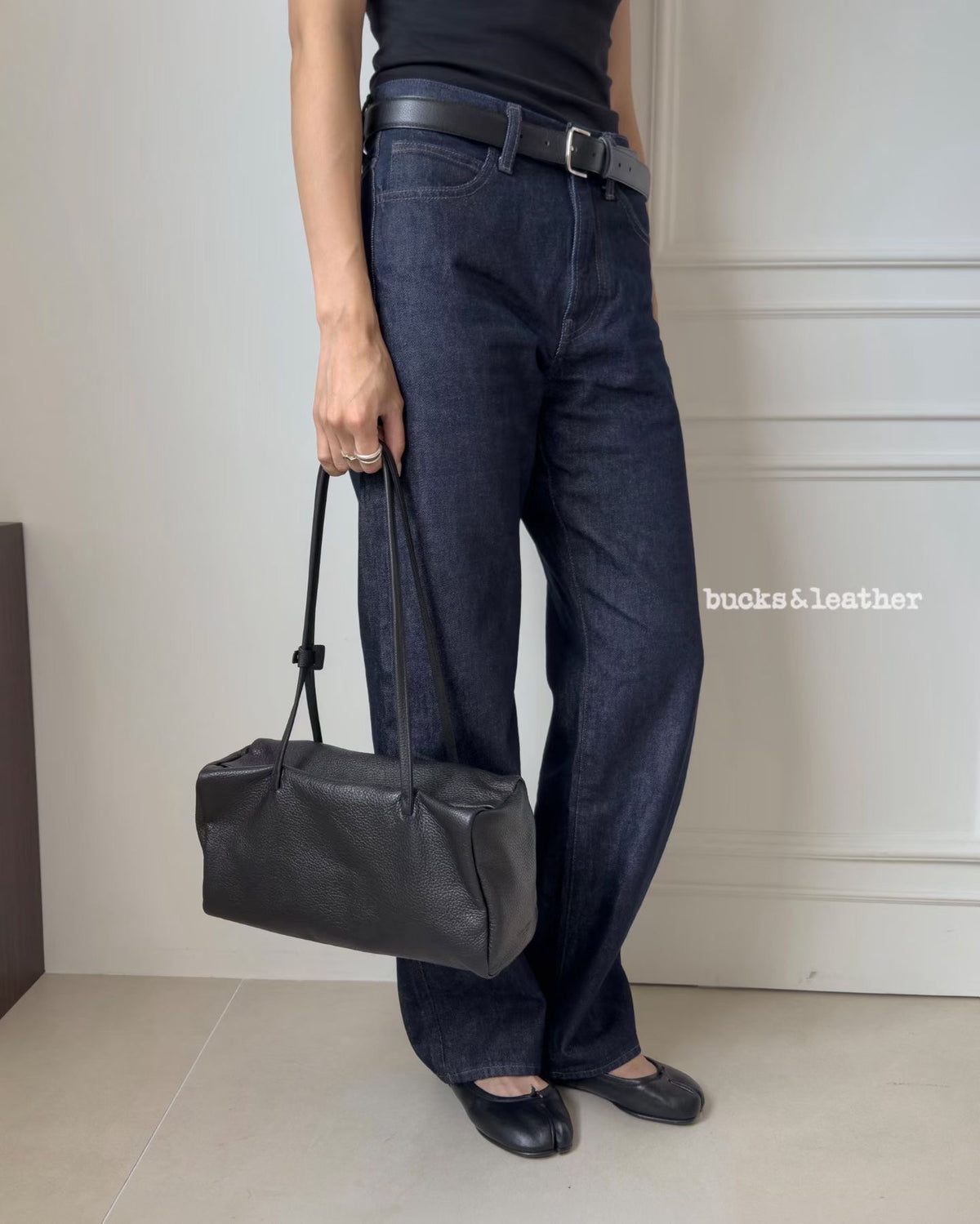 B222L Bucks&Leather｜Brick Shoulder Bag (L)