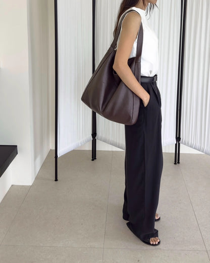 B230L Bucks&Leather Carpet Hobo ｜牛皮（L）