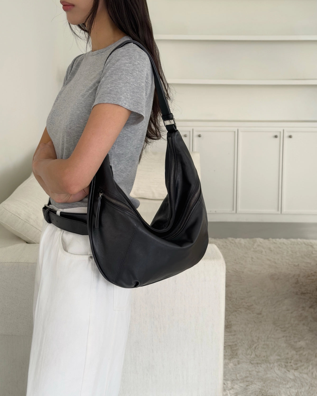 B229 Bucks&Leather Rail Bag｜羊皮（可斜背）