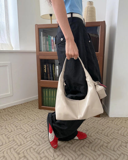 B218 亮面牛皮｜Daily Hobo Bag