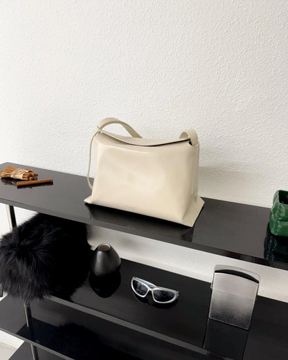 B207L bucks&leather ｜Bread Bag/亮面牛皮（大）