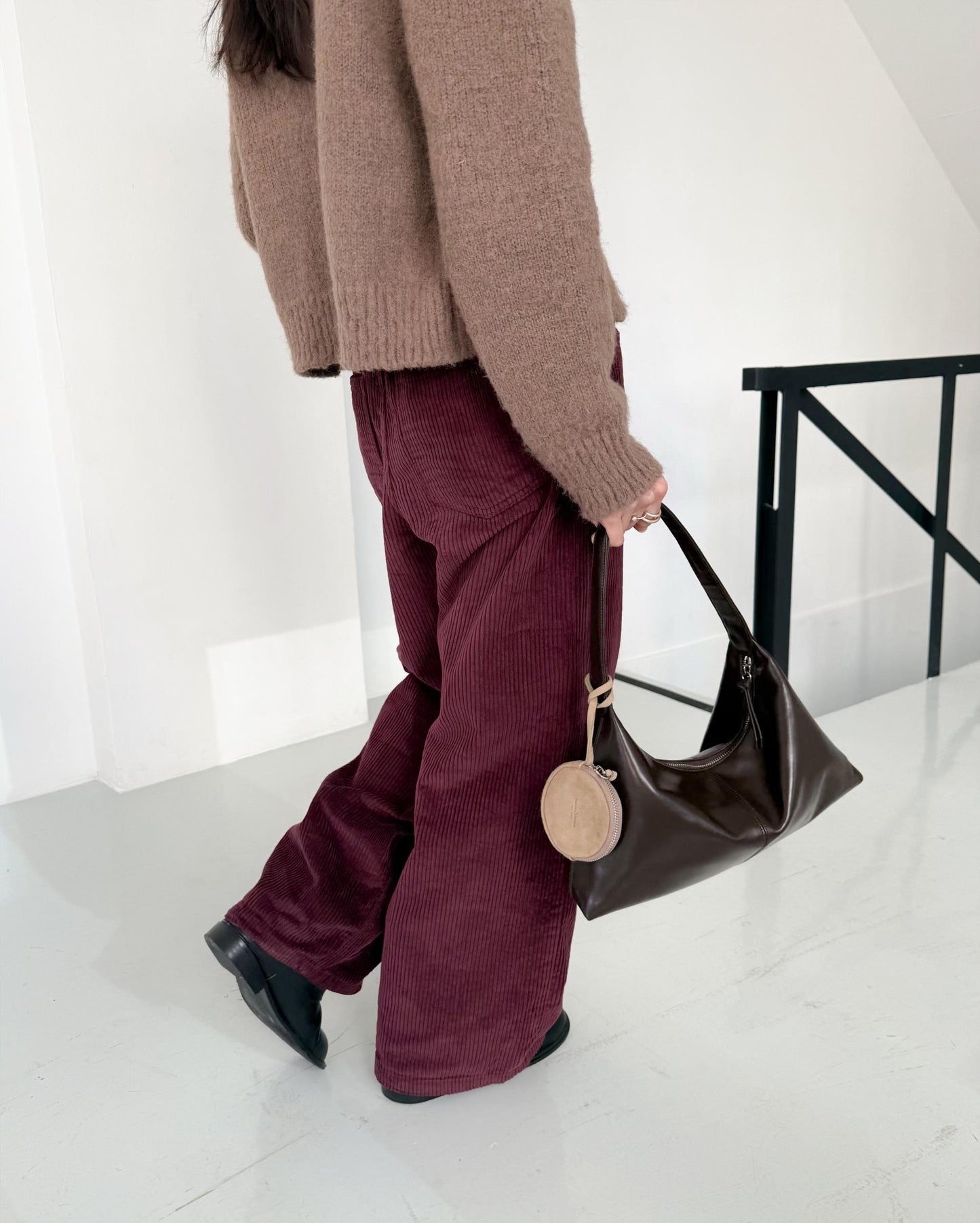 B206S bucks&leather ｜Monet Bag/亮面牛皮（小）