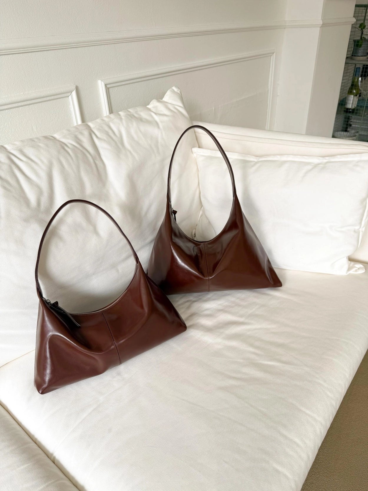 B206L bucks&leather ｜Monet Bag/亮面牛皮（大）