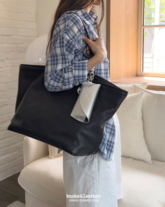 B215 Maxi Shopper｜水洗牛皮