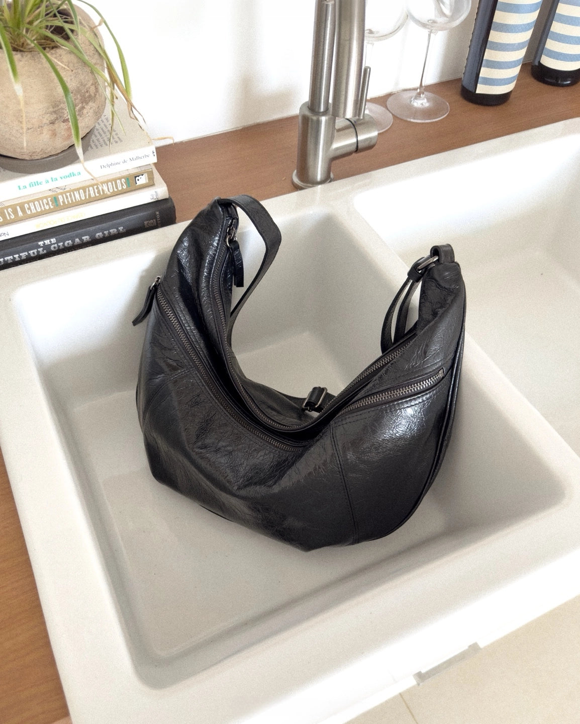 B229 Bucks&Leather Rail Bag｜羊皮（可斜背）