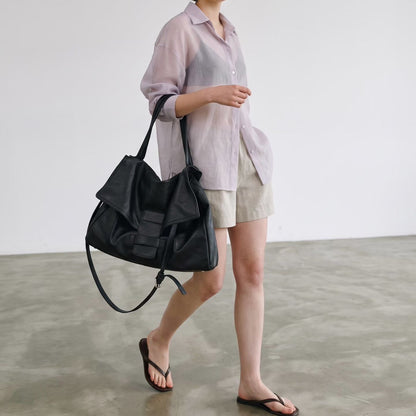 B228 Maxi Lune Soft Tote｜羊皮