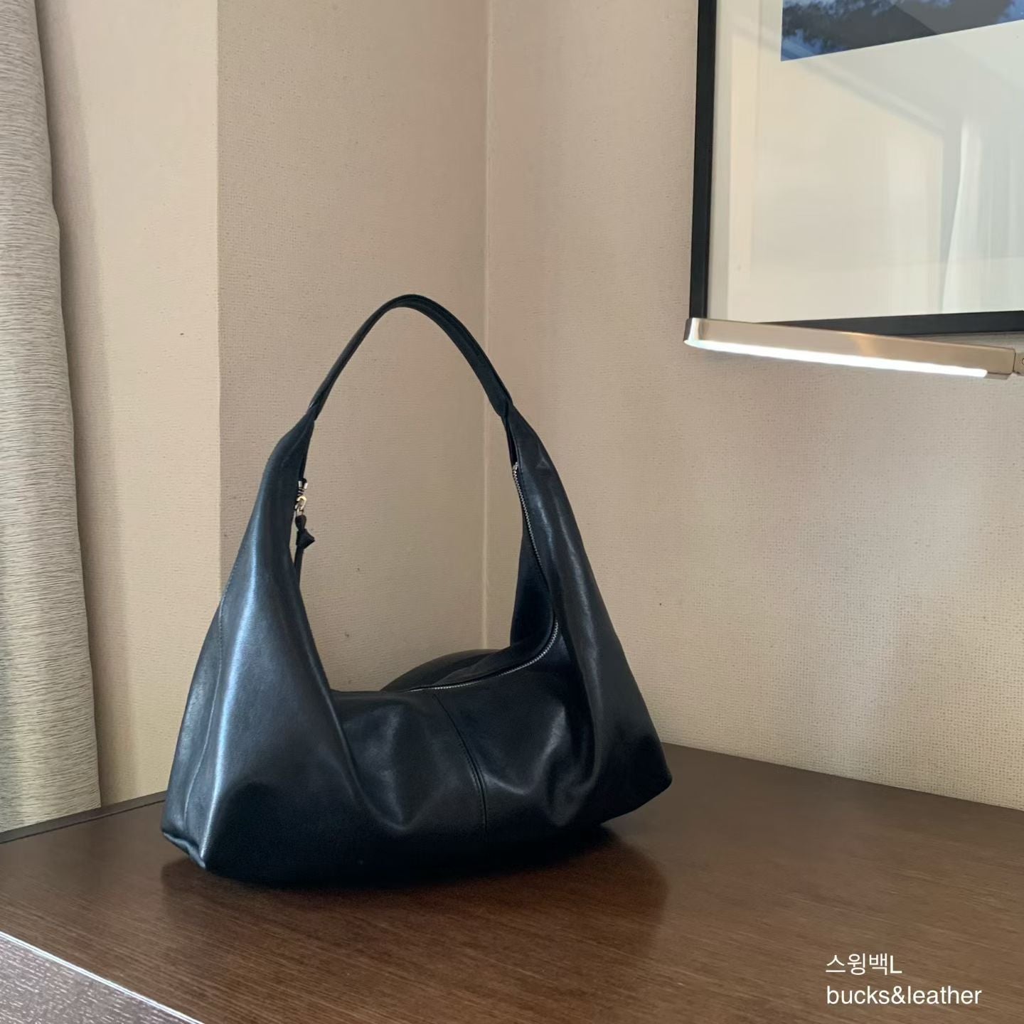B130M 軟熟羊皮 Hobo Bag（M）