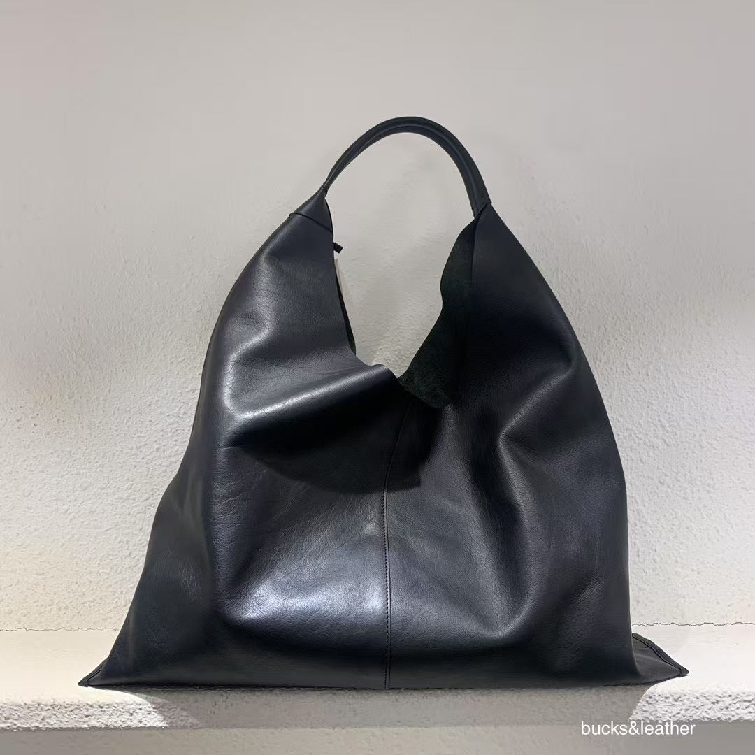 B104L 牛皮超大容量Tote Bag