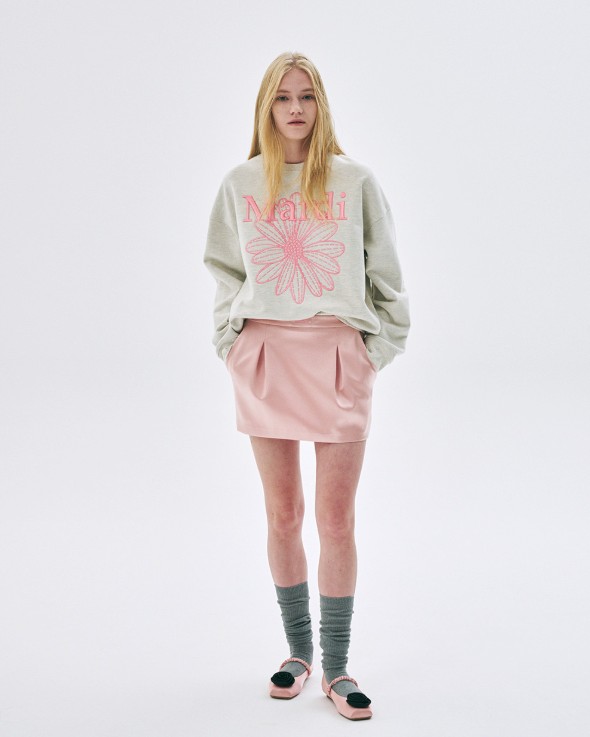 SWEATSHIRT FLOWERMARDI NEEDLEWORK_OATMEAL PEONY