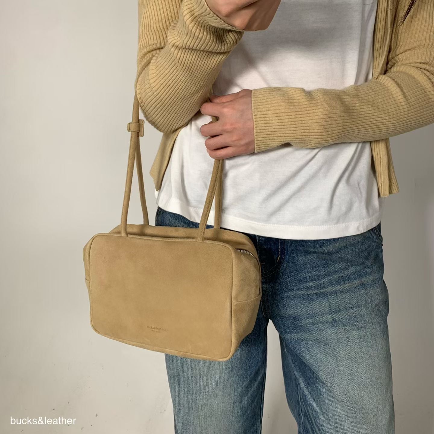 B188 SuedeBlock Bag (麂皮/大size)