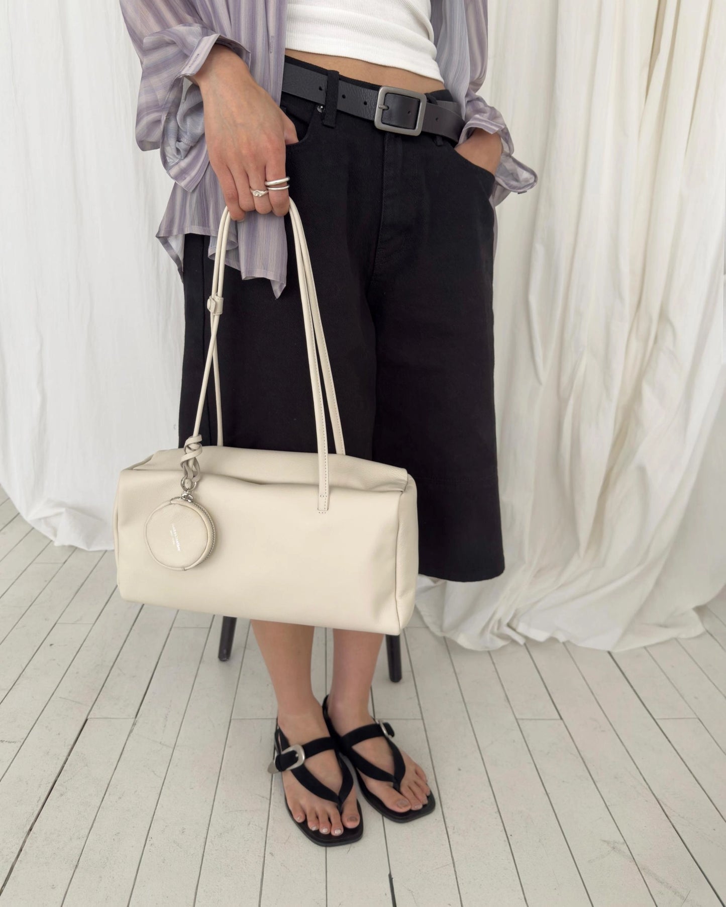 B222 羊皮&牛皮｜Magnetic Brick Shoulder Bag