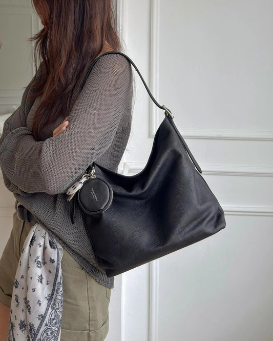 B216 褶皺扣飾包Tote Bag