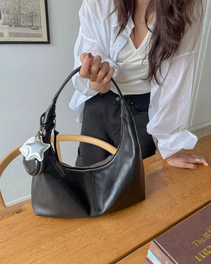 B218 亮面牛皮｜Daily Hobo Bag