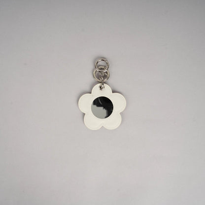 A107 Flower Mirror Keyring 花花鎖匙扣