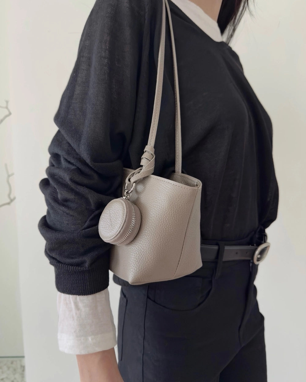 B225  牛皮｜Mute Shoulder Bag