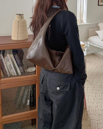 B218 亮面牛皮｜Daily Hobo Bag